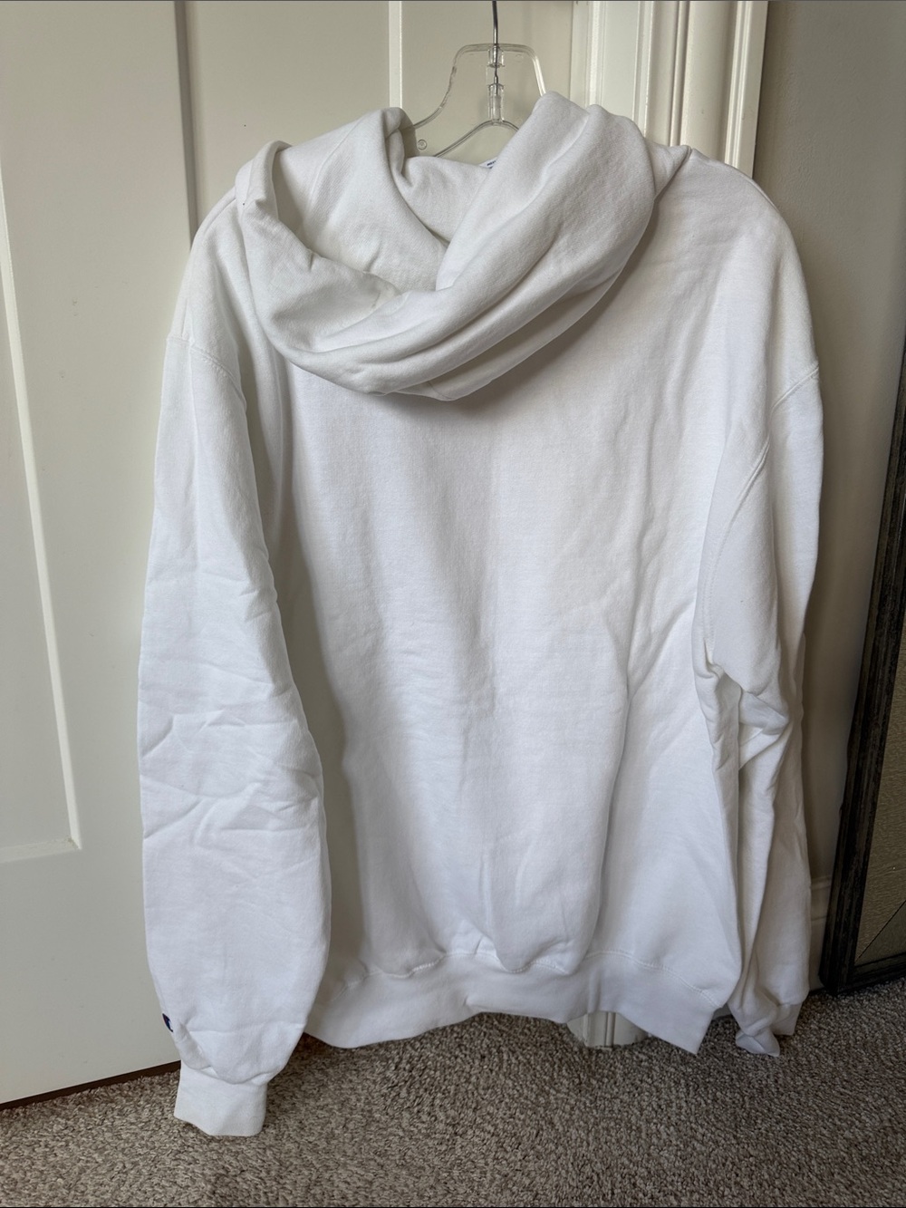 Wisconsin white hoodie with kangaroo style pocket - Picture 4 of 4